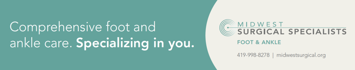 Comprehensive foot and ankle care.  Specializing in you.