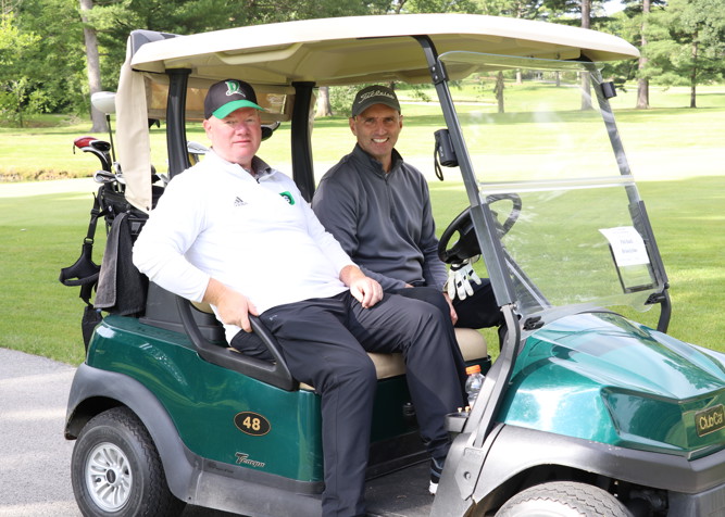 Superior Credit Union in golf cart