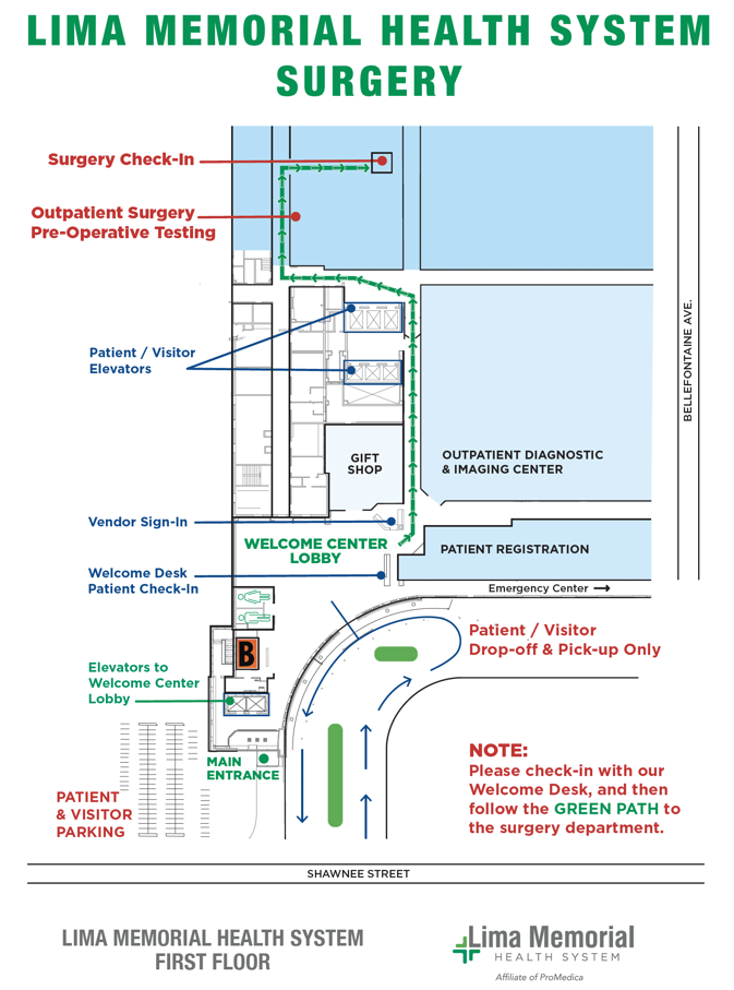 Outpatient Surgery Map