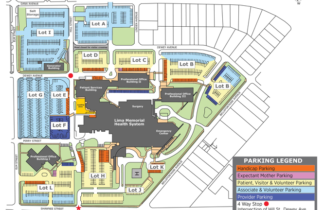 LMHS parking lot map