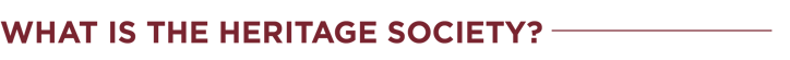 What is the heritage society?