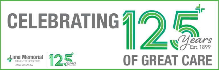 LMHS Celebrating 125 Years of Great Care banner